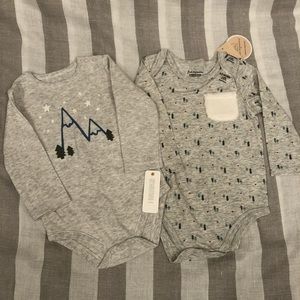 Gymboree mountain forest long sleeve onesie bundle